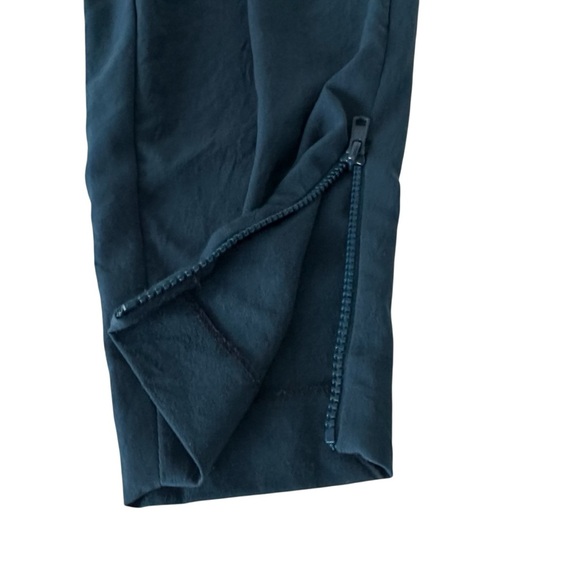 HELMUT LANG DARK TEAL PEGGED LEG ZIP ANKLE PANTS SIZE 4 - Picture 9 of 15